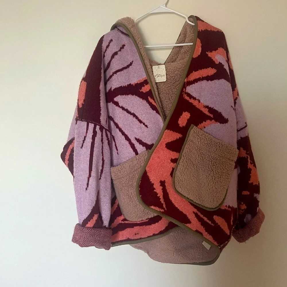 Free People Winter Chill Reversible Cardi - Picture 5 of 14